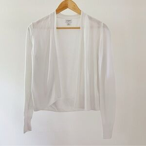 J.Crew Cream Open Front Cardigan